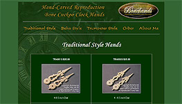 Bonehands - Reproduction Hand-Carved Cuckoo Clock Hands